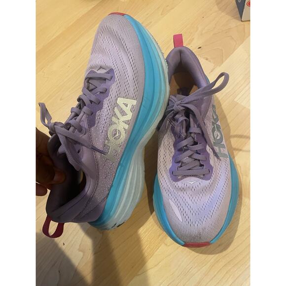 Hoka purple and blue sneakers size 8.5 - Picture 1 of 10